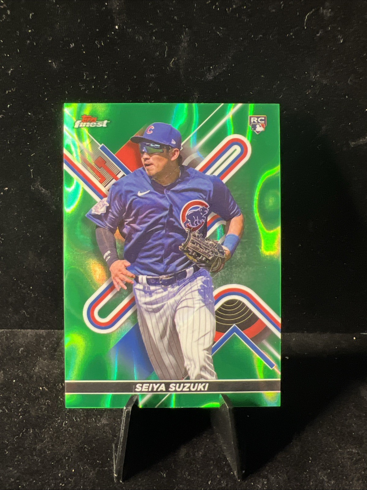 2022 Topps Finest Seiya Suzuki Green Lava Refractor /99 RC Rookie #41 Cubs