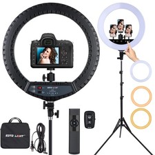 21 inch LED Ring Light with Tripod Stand, Large Selfie Ring Light with Touch ...