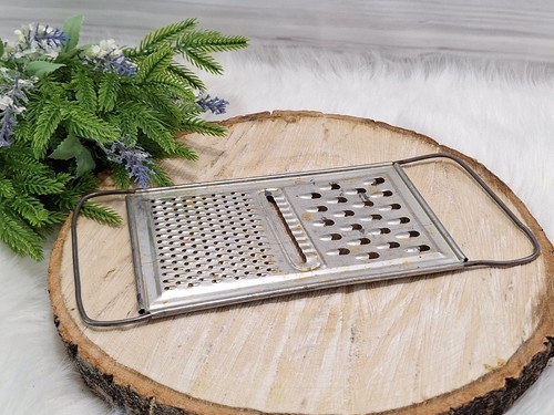 Vintage Cheese & Veggie Grater, Slicer, Zester, Primitive Kitchen Gadget Tool - Picture 3 of 4