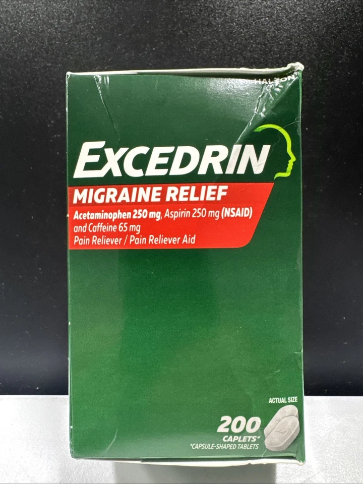 (Nuevo Stock) Excedrin Alivio del Dolor de Migraña - 200 Cápsulas - Exp. 10/2027 Foto 4 de 4