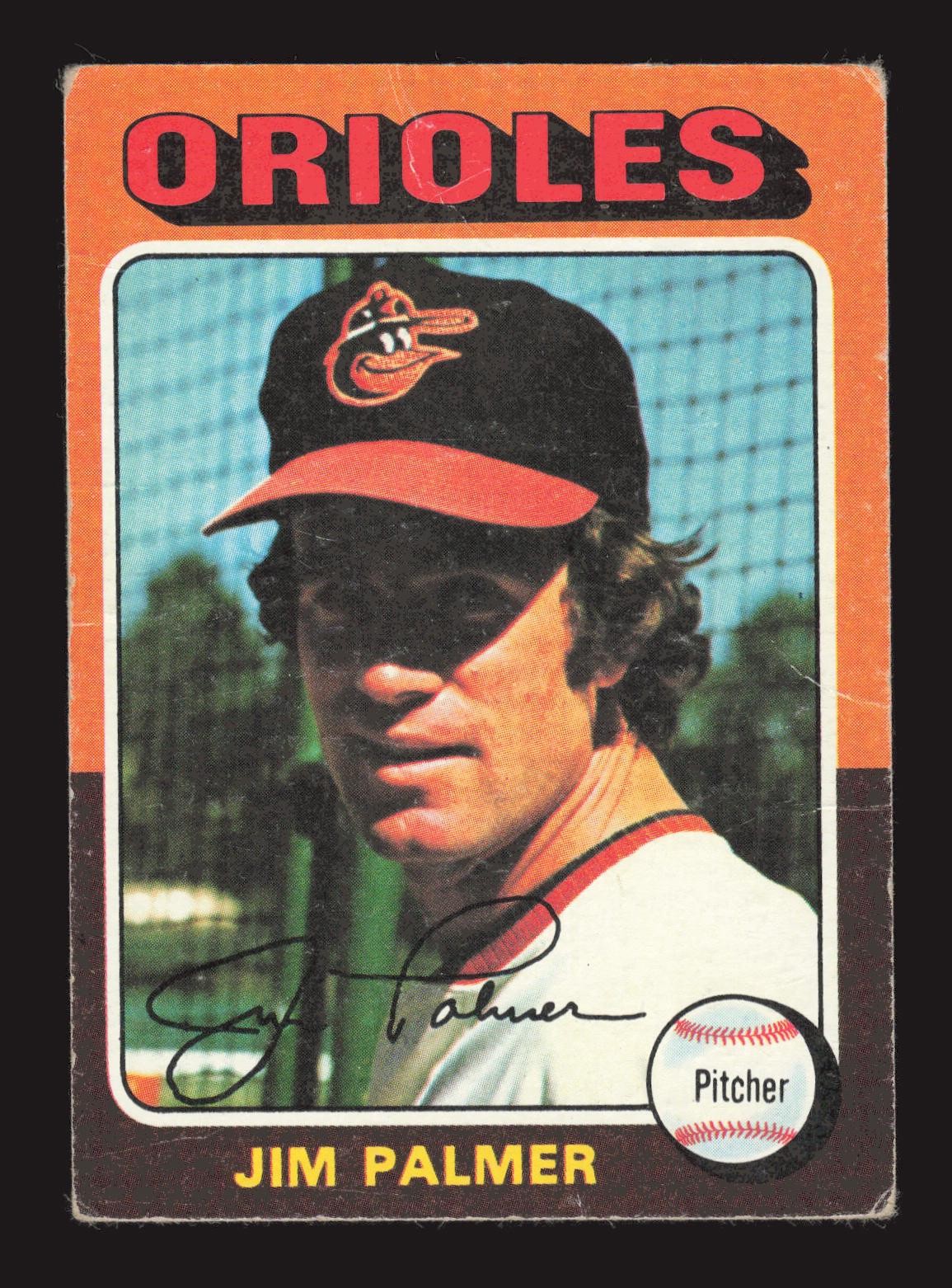 Jim Palmer 1975 Topps #335 TYW7 wrinkle