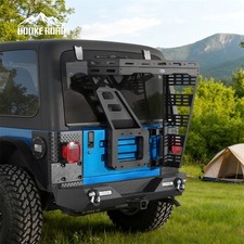 Tailgate Basket Rear Storage Cargo Roof Rack Steel Fit Jeep Wrangler Tj 97-2006