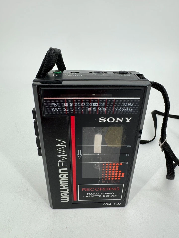 SONY WALKMAN FM AM WM F 27 RARITÄT 80er VINTAGE
