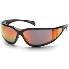Pyramex Exeter Safety Glasses Sky Red Mirror Anti-Fog Lens
