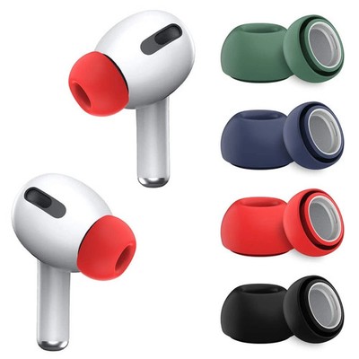 [4-Pair] Ear Tips for Airpods medium, 4 Pair (BlackBlueRedGreen)
