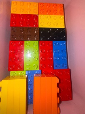LEGO DUPLO 2 x 4 x 1/2 Plate Blocks -Set of 4 Pick Color 2x4 - Bulk Bricks Parts
