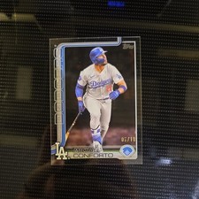 2025 Topps Series 2 Michael Conforto Numbered/ 10 SSP Clear Acetate LA Dodgers