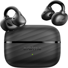 Open Ear Clip-On Earbuds, Bluetooth 6.0, Wireless, AI ENC, Black