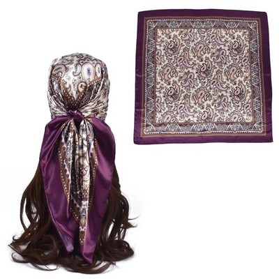 35 Inches Silk Head Scarf-Satin Hair Scarves Silk Bandana Scarf Headscarf for Wo