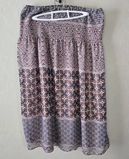 Ethereal By Paper Crane Midi Skirt L Boho Festival Southwest Anthropologie