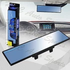 Broadway 270MM Wide Flat Interior Clip On Rear View Blue Tint Mirror Universal 2
