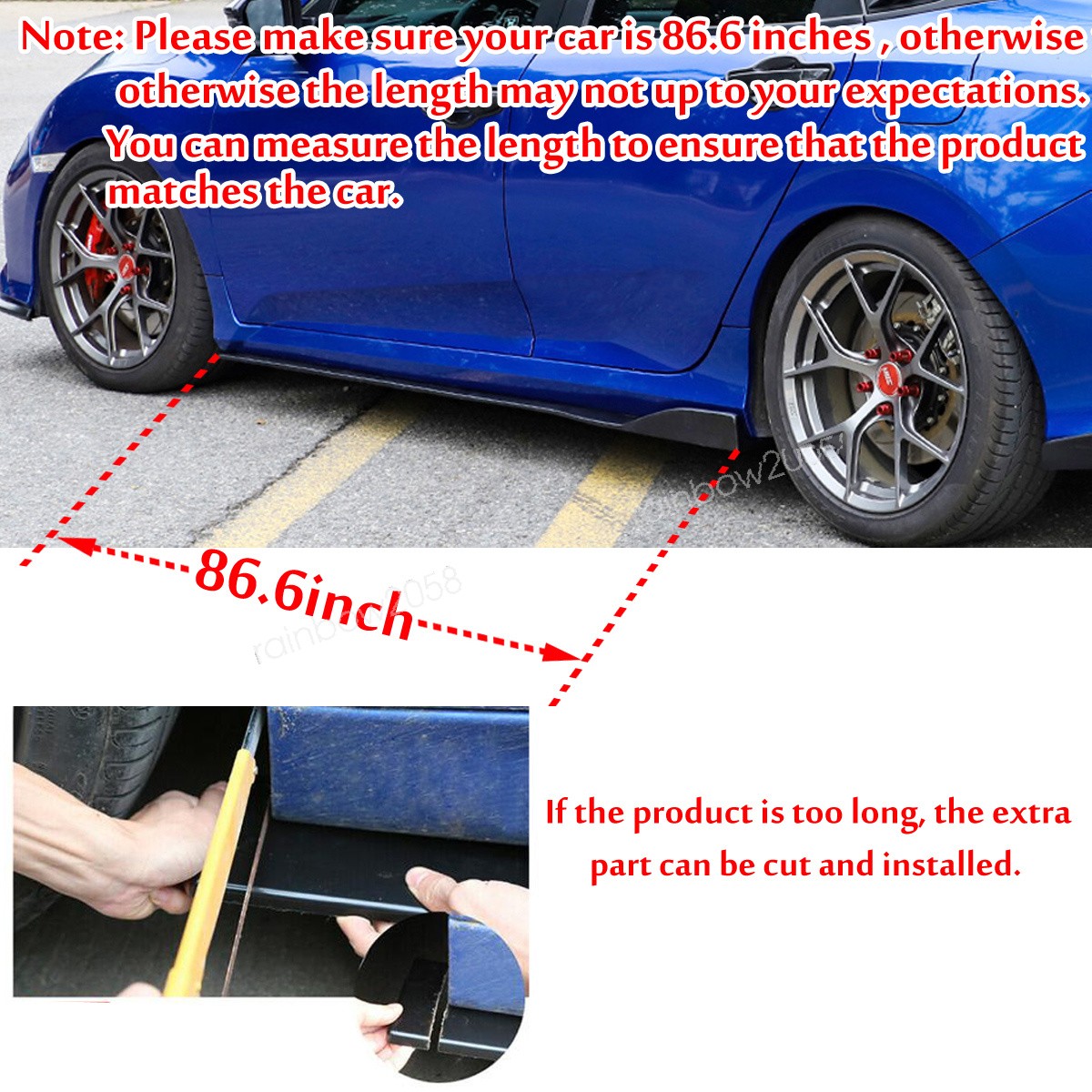 Acura NSX Front Running boards 4 pcs
