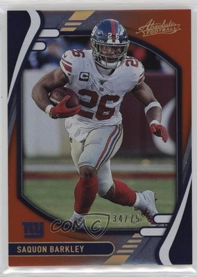 2021 Panini Absolute Spectrum Orange /75 Saquon Barkley #23 0l8y