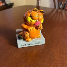 Vintage Enesco Garfield Get Well Soon Sniffin...
