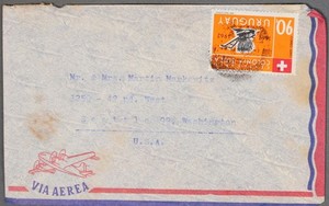 MayfairStamps Uruguay 1962 to Seattle WA Air Mail Cover cca_00389