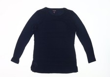 Womens UK Size S Long Tall Sally Blue Pullover Jumper
