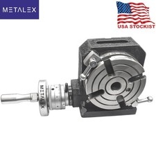 4"Inch 110mm Precision Rotary Table HV 4 4-Slot With Center Bore MT2 Milling Set