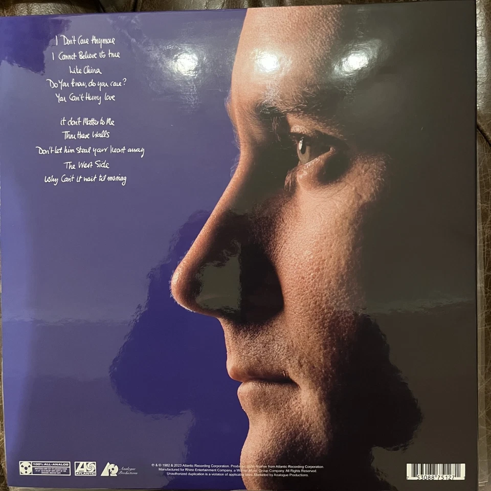PHIL COLLINS HELLO I MUST BE GOING Atlantic 75 Series Analogue Productions - Bild 2 von 3