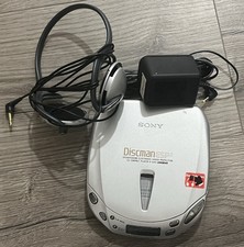 WORKING Sony Discman D-E451 Portable CD Player ESP W/ AC  Headphones MDR-G52