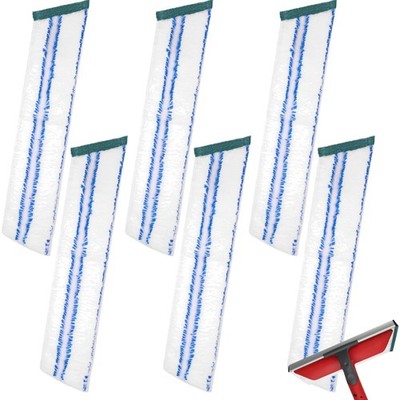6 Stück Ersatzbezug Mikrofaserbezüge kompatibel mit Vileda Profi Fensterwisch...