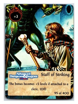Spellfire Master of Magic #95 Staff of Striking CCG Card (1994 1st Edition)