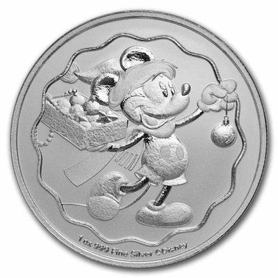 2025 Niue 1 oz Silver $2 Disney Mickey Christmas BU | eBay