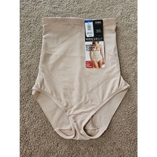 Miraclesuit Abdominoplastia Cintura Alta Modelador Calzoncillo Beige Cálido Talla XL NUEVO $52