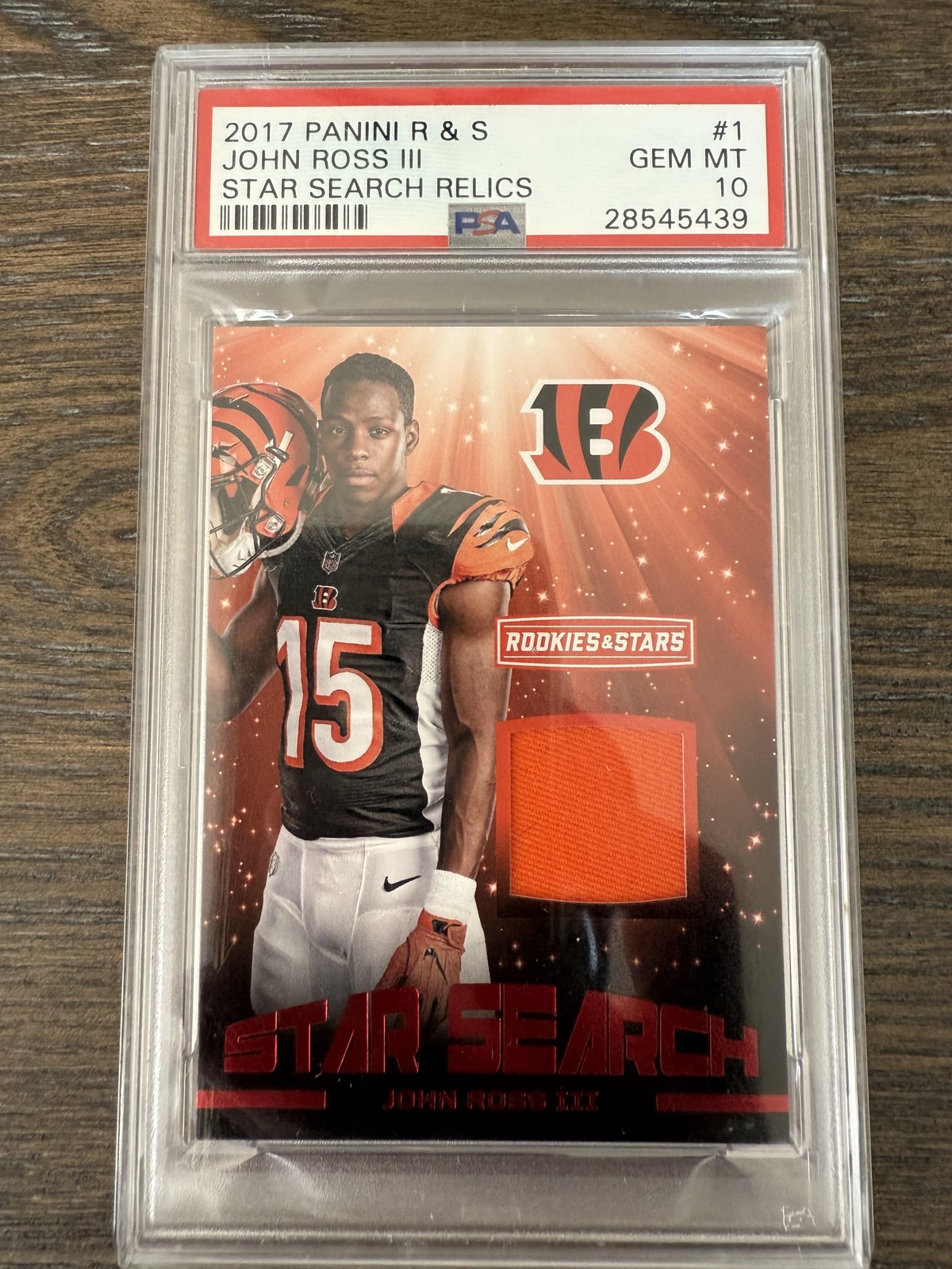 John Ross Panini Rookies & Stars Star Search Relics #1 Base