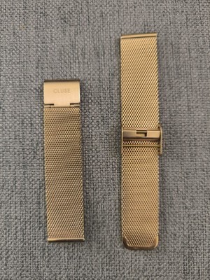 Cluse Armband Edelstahl Goldton Metal Watch Strap NEU