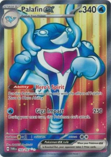 Palafin ex - 193/167 - Ultra Rare Near Mint Twilight Masquerade