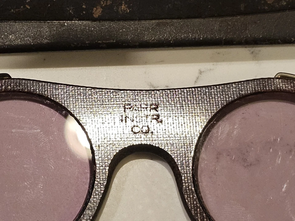 Vintage Antique WILLSON Welders Safety Goggles sunglasses 1920s 1930s Steampunk - Image 3 of 4