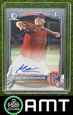 Matt Wilkinson Auto 2025 Bowman Chrome Prospect Cleveland Guardians #CPA-MW