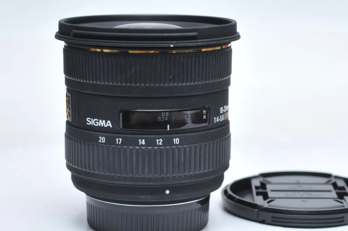 Sigma DC Camera Lenses 10-20mm Focal f/4-5.6 Maximum Aperture for