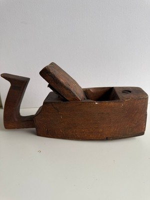 Antique Brown Tool Co. Sarg Glätthobel aus Holz - früher Hersteller gemarkt