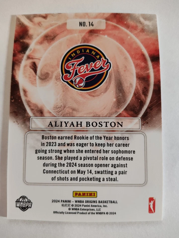 2024 Origins WNBA Aliyah Boston Euphoria #14 - Image 2 of 2