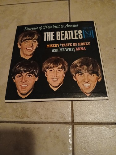  Beatles Souvenir Of Their Visit To America Vee Jay Misery/Anna VJEP 1 -903  45 - Picture 3 of 6