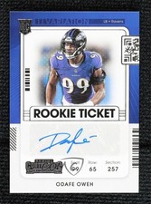 2021 Panini Contenders Rookie Ticket Variation Odafe Oweh #159 Auto 0d44