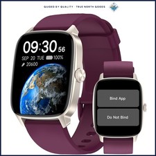 Heart Rate Monitor Watch with Step Counter and Waterproof Design for Seniors