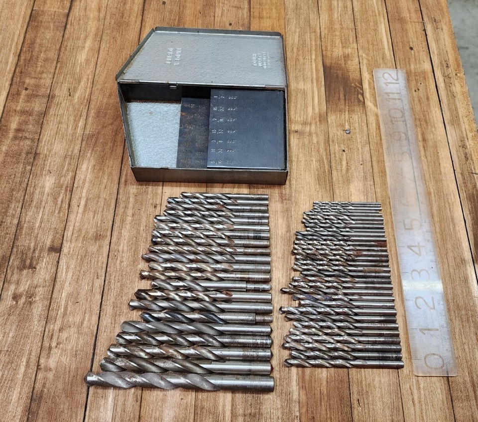 Machinist Tools RARE VINTAGE Drill Bits & Index HSS/COBALT Craftsman