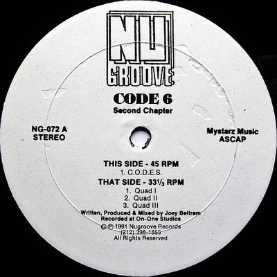 米12” Code 6 Second Chapter NG072 NU GROOVE /00250 12