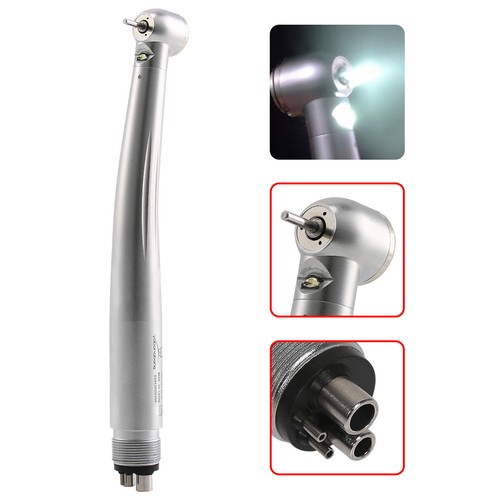 1-10X Dental Alta Velocidad / 45° LED E-generador Turbina Pieza de Mano / SIN LED 4 Agujeros - Imagen 35 de 46
