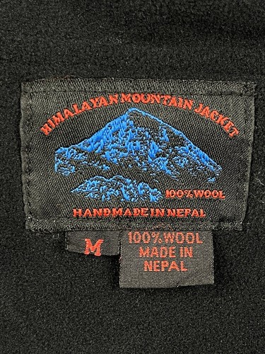 Chaqueta de montaña de lana del Himalaya con capucha para mujer talla M esquí esquimal Nepal forrada de lana - Imagen 3 de 10
