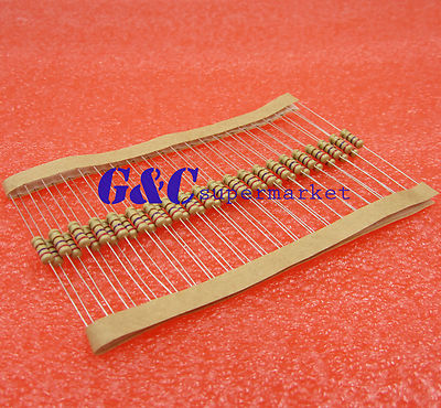 100PCS 2K2Ω 2K2 Ohm 1/4W 0.25W 5% Carbon Film Resistors CF NEW