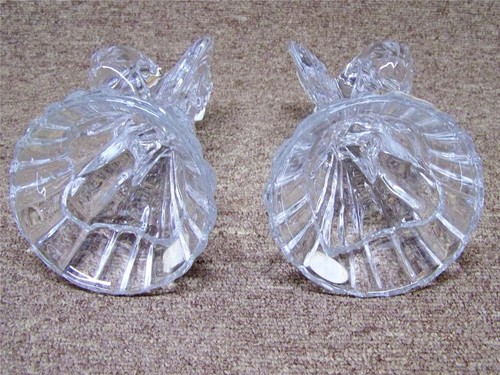 Lead Crystal Angel Candle Holders DePlomb Candlestick 24% Lead Crystal USA - Picture 4 of 7
