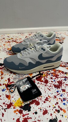 NIKE AIR MAX 1 PATTA WAVES NOISE AQUA WITH BRACELET SZ 10.5 DH1348