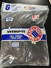 Old Store Stock NIP Anthony Full Cushion Crew Sock Boys Shoe Size 3-9 USA Made