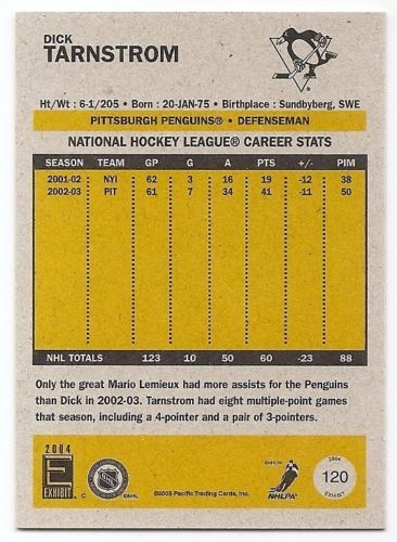03/04 PACIFIC EXHIBIT YELLOW BACKS PARALLEL Hockey (#101-150) U-Pick From List - Picture 20 of 49