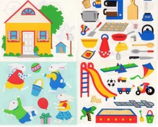 Mrs Grossmans Giant Stickers Choice- House/ Playful Bunnies/ Playground