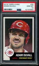 2018 Topps Living Set #35 Adam Duvall PSA 10 Gem Mint Short Print Card 42197854
