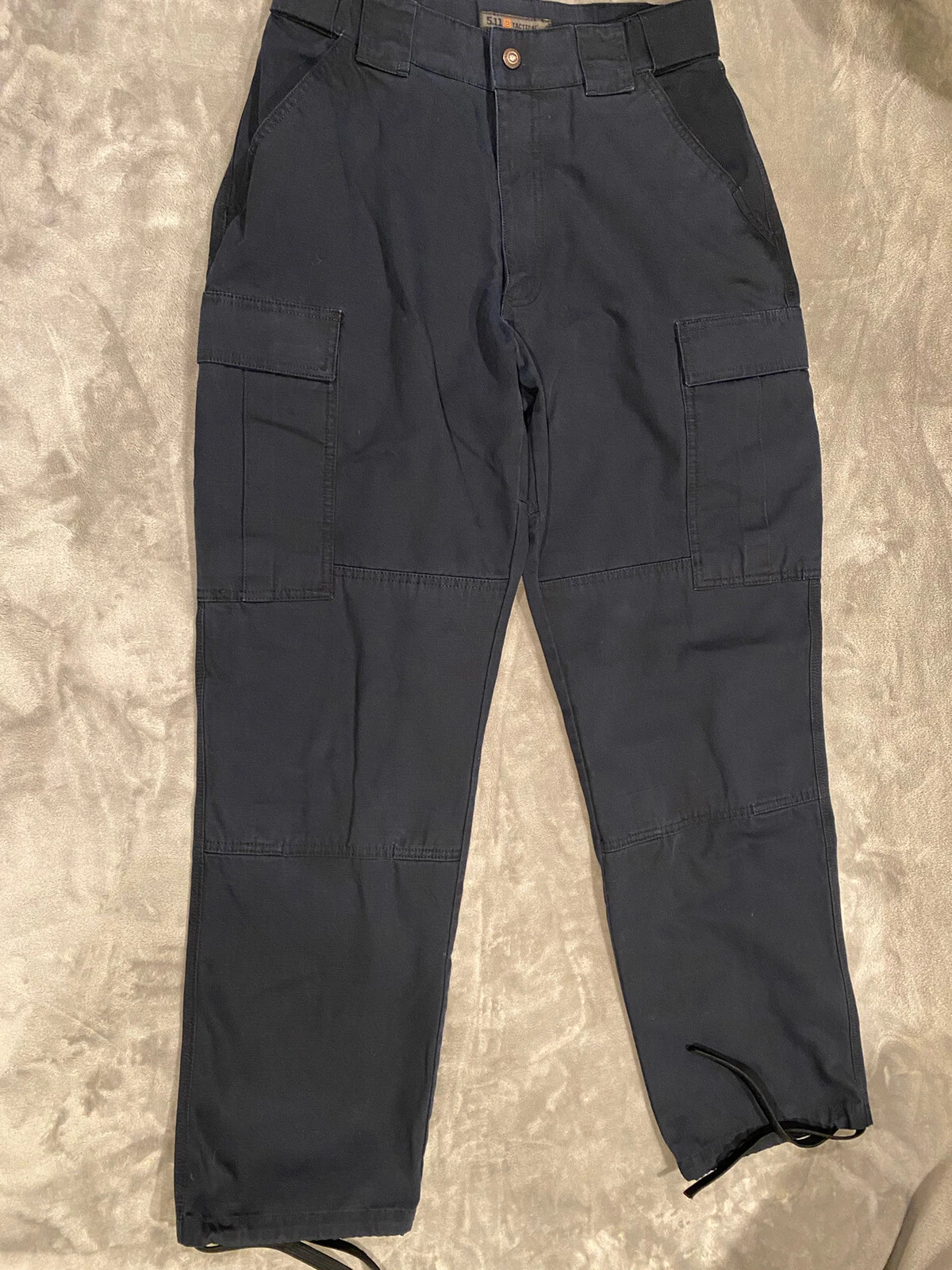 5.11 Tactical Mens M x 29 Cargo Work Pants TDU Ripstop Dark Blue Double Knee